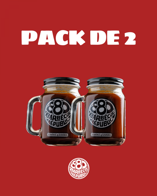 Pack de 2 Jarras Salsa Barbacoa 880BBQ